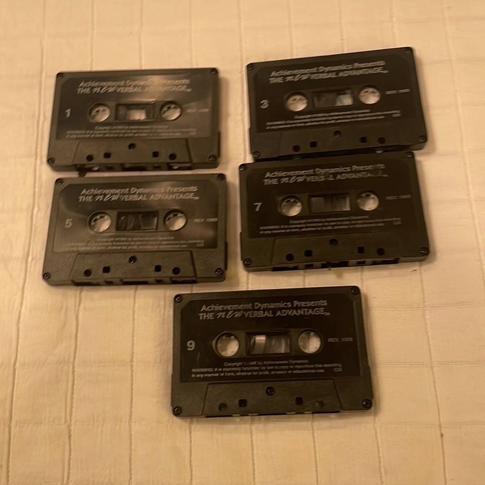 Achievement dynamics the new verbal advantage Cassette tapes